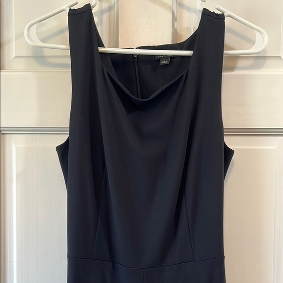 Ann Taylor Black Sleeveless Full Length Jumpsuit with Tie Waist - Size 4 - Picture 4 of 13